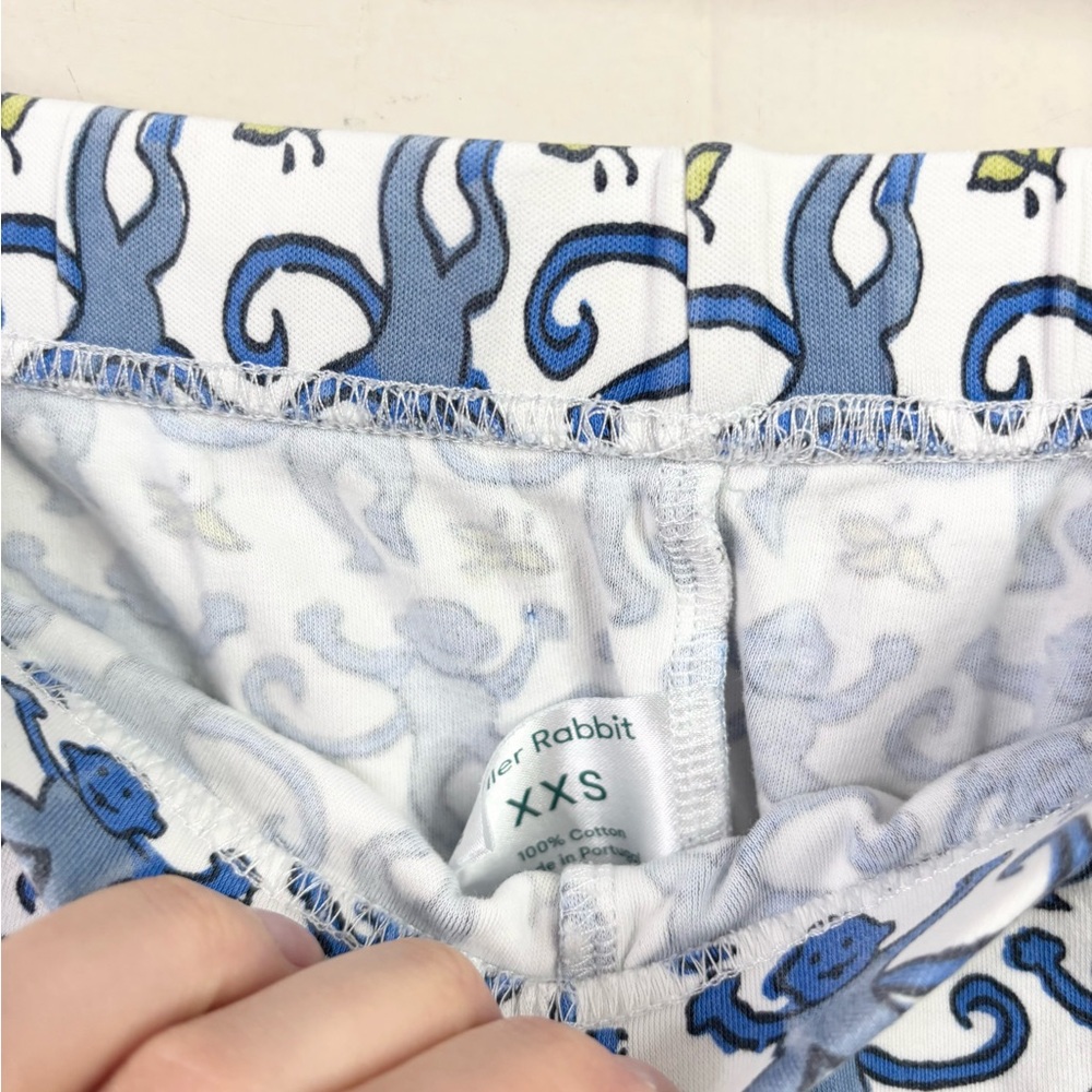 Roller Rabbit original monkey lounge leggings pants pajama size XXS women’s - Picture 4 of 6